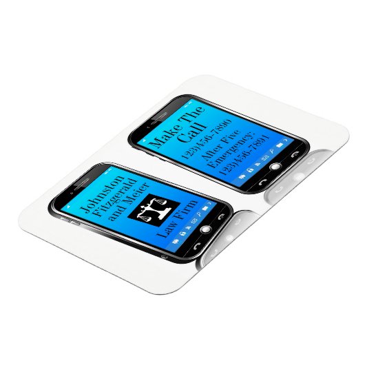 Anwaltskanzlei Handy Erinnerung Magnet (Linke Seite)