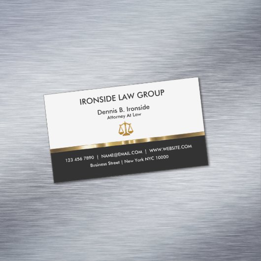 Anwaltskanzlei Magnetische Visitenkarte (Beispiel)