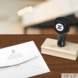 Anwaltskanzlei Rücksendeadresse Gummistempel