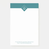 Anwaltskanzlei Thema Sticky Post Notizen (Vorderseite)