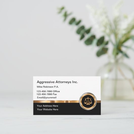 Anwaltskanzlei Visitenkarte (Stehend Vorderseite)