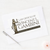 Anwaltskanzleien von Vincent L Gambini Rechteckiger Aufkleber (Umschlag)