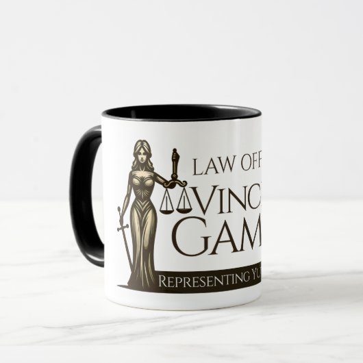 Anwaltskanzleien von Vincent L Gambini Tasse (Vorderseite Links)