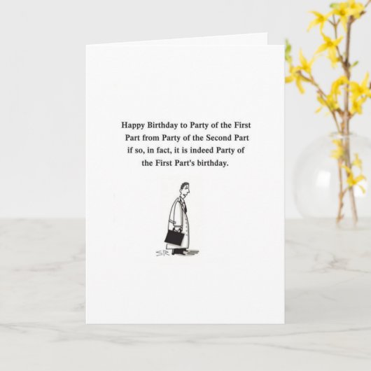 Anwaltskarte Karte (Gelbe Blume)