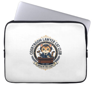 Anwaltskatze Lustiges Katzenliebhaber-Design - Ger Laptopschutzhülle