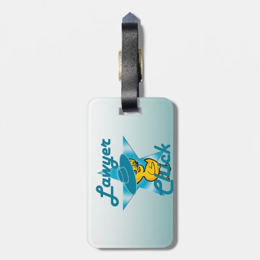 Anwaltskick #7 gepäckanhänger (Rückseite vertikal)