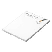 Anwaltsrecht Beruflich moderner Minimalwert Notizblock (Rotiert)