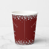 Anwaltsschule Maroon Silver Abschluss Pappbecher (Rechts)