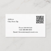 Anwaltswaage Justiz & Bücher mit QR-Code Visitenkarte (Rückseite)