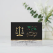 AnwaltsWeihnachten Feiertagspostkarte (Stehend Vorderseite)