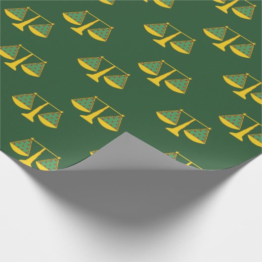 AnwaltsWeihnachtsgeschenke Geschenkpapier (Ecke)