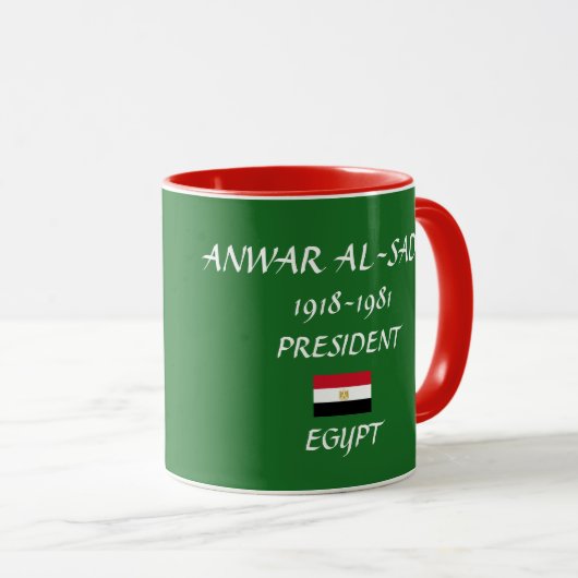 Anwar Sadat Wecker-Tasse Tasse (VorderseiteRechts)