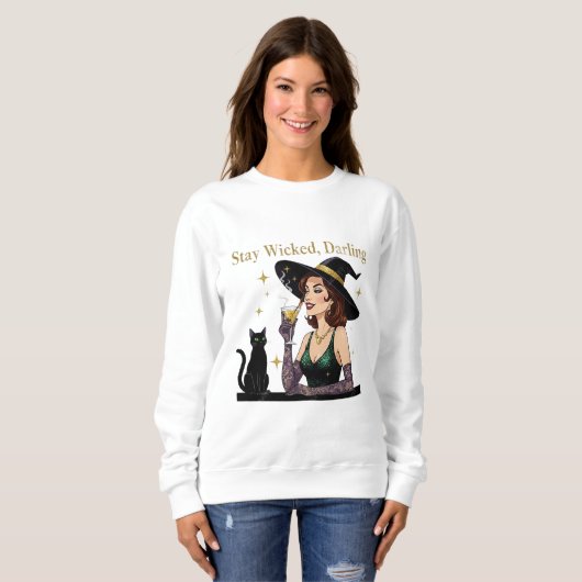 Anweisung "Bleibe, dunkel" Sweatshirt (Vorne ganz)