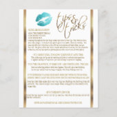 Anweisungen für den aquamarinen Glitzer Lip 💋 - w Flyer (Hinten)