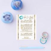 Anweisungen für den aquamarinen Glitzer Lip 💋 - w Flyer (Einzeln)