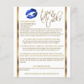 Anweisungen für den blauen Glitzer Lip 💋 2 Flyer (Hinten)