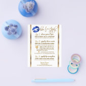 Anweisungen für den blauen Glitzer Lip 💋 2 Flyer (Einzeln)