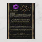 Anweisungen für den lila Glitzer Flyer (Hinten)