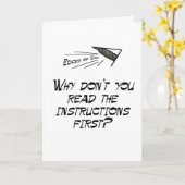 Anweisungen lesen karte (Gelbe Blume)