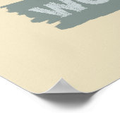 ANWEISUNGEN motivierend Monogramm-Plakat Poster (Ecke)