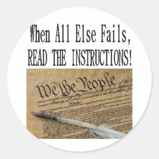 ANWEISUNGEN SCHLICHT RUNDER AUFKLEBER