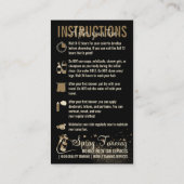 Anweisungen Spray Tan vor dem Betreuer Visitenkarte (Rückseite)