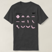 Anweisungen zum Origami Bat in Rosa T-Shirt (Design vorne)