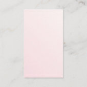 Anweisungen zur Tumbler-Betreuung Moderne rosa Geo Visitenkarte (Rückseite)