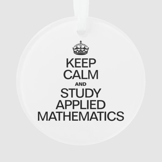 ANWENDBARE MATHEMATIK behalten UND STUDIERT Ornament (Rückseite)