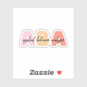 ANWENDBARE Verhaltensanalyse ABA - Verhaltensthera Aufkleber (Blatt)