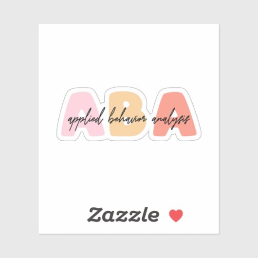 ANWENDBARE Verhaltensanalyse ABA - Verhaltensthera Aufkleber (Blatt)
