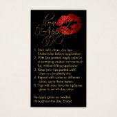 Anwenden - Rote Lippen auf schwarz (Vorderseite)