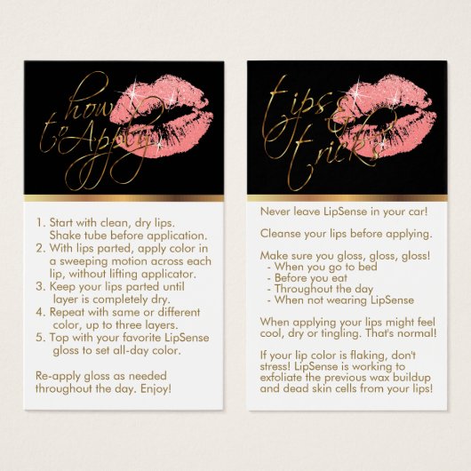 Anwenden & Tipps - Lippen für Korallen-Glitzer (Vorne & Hinten)