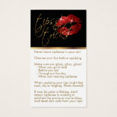 Anwenden & Tipps - Rote Glitzer Lips (Rückseite)