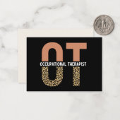 Anwenderischer Arbeitstherapeut OT-Wertschätzung Mitteilungskarte (Vorderseite/Rückseite Beispiel)