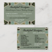 Anwendungsbeispiel für die Visitenkarte (Vorne/Hinten)