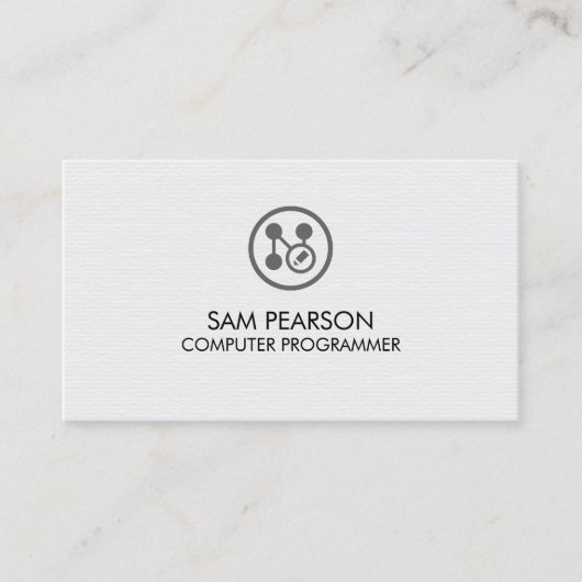 Anwendungsentwickler Computerprogrammierer Visitenkarte (Vorderseite)
