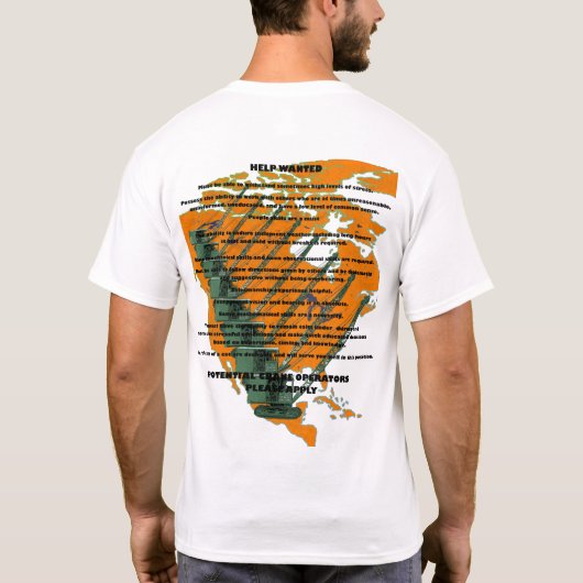 ANWENDUNGSKENNTNISSE DES KRANENBETREIBERS PLUS MAP T-Shirt (Rückseite)