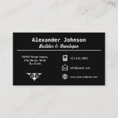 Anwesen-Bausteine Visitenkarte (Rückseite)