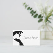 Anwesen Broker Verkaufschlüssel in der Hand Visitenkarte (Stehend Vorderseite)