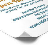 Anwesen Company Custom Open House Poster (Ecke)