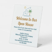 Anwesen Company Custom Open House Sockelschild (Vorderseite)