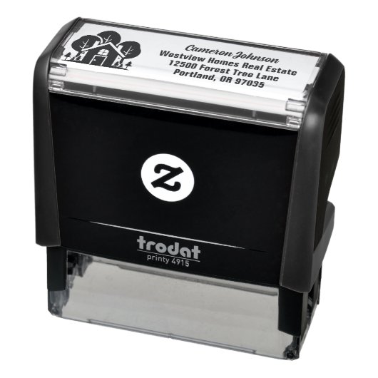 Anwesen Company Forest House Rücksendeadresse Permastempel (Produkt)