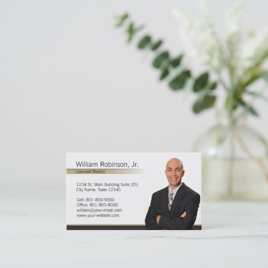 Anwesen-Geschäfts-Karte des Jahrhundert-21 Visitenkarte (Stehend Vorderseite)