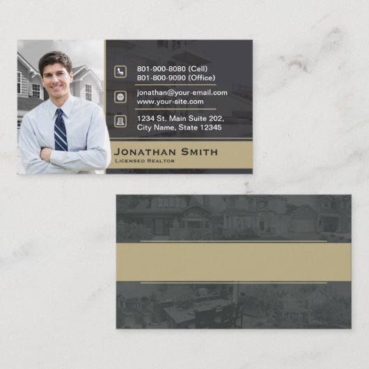 Anwesen-Geschäfts-Karte des Jahrhundert-21 Visitenkarte (Vorne/Hinten)