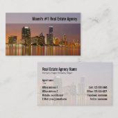 Anwesen-Geschäfts-Karte Miamis wirkliche Visitenkarte (Vorne/Hinten)