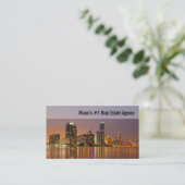 Anwesen-Geschäfts-Karte Miamis wirkliche Visitenkarte (Stehend Vorderseite)