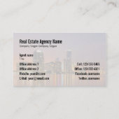 Anwesen-Geschäfts-Karte Miamis wirkliche Visitenkarte (Rückseite)