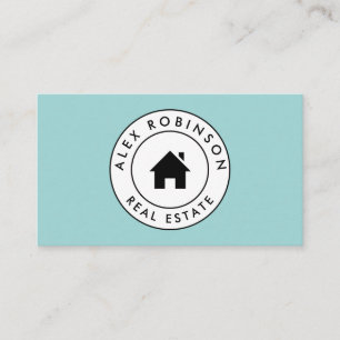 Anwesen-Geschäftskarte des blauen Kreishauslogos Visitenkarte