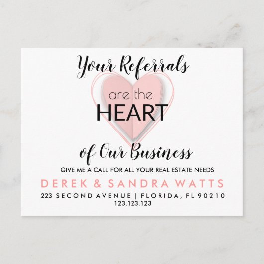 Anwesen Happy Valentine's Day Announcement Pos Ankündigungspostkarte (Vorderseite)